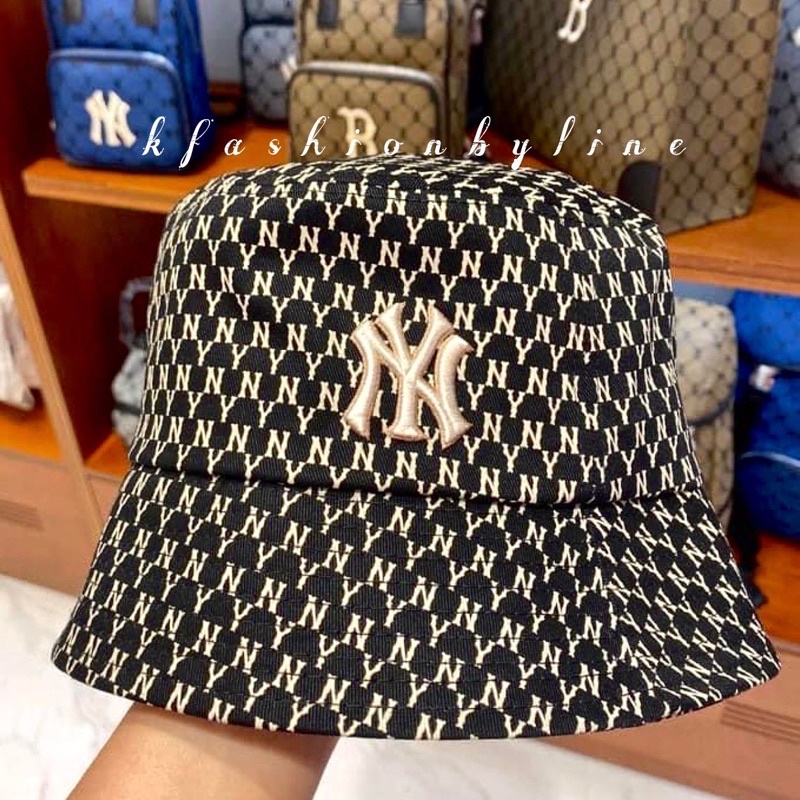 MLB Classic Monogram Bucket Hat New York Yankees (BLACK)