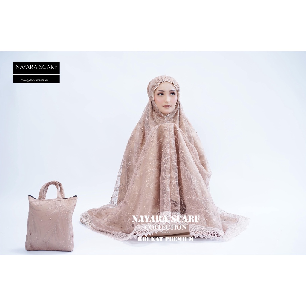 MUKENA DEWASA BROKAT 2 LAYER SUPER MEWAH | PREMIUM