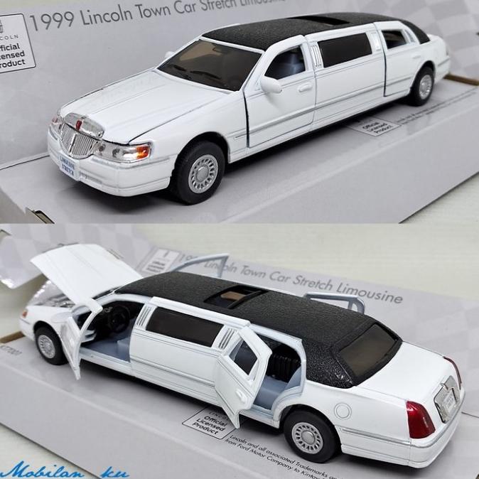 Diecast 1999 Lincoln Town Car Strecth Limousine Kinsmart 1:38