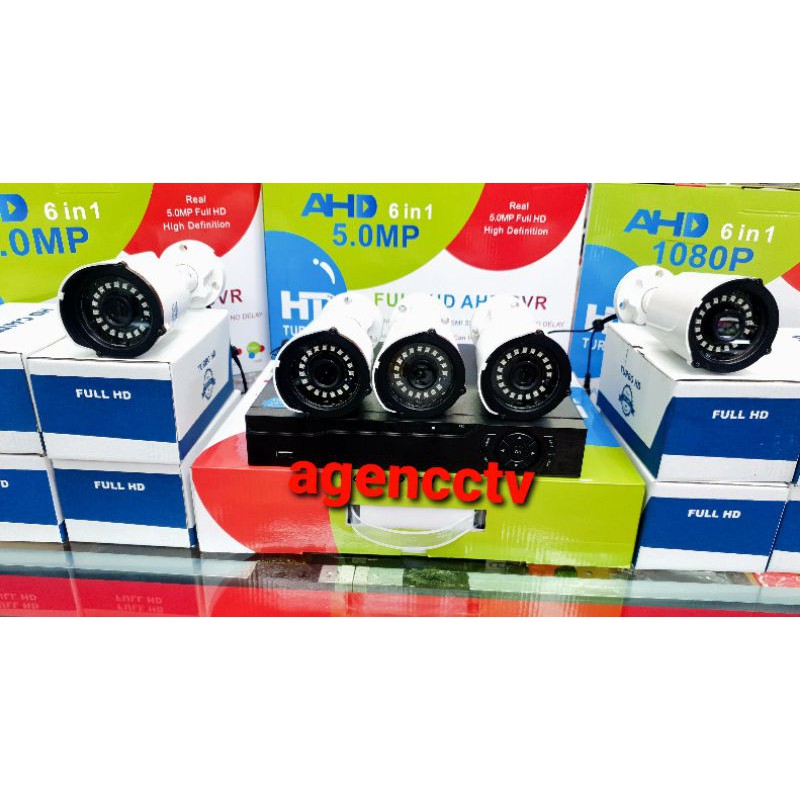 paket cctv 8 chanel 5 kamera  5mp 1080p full hd ir sony + hardis