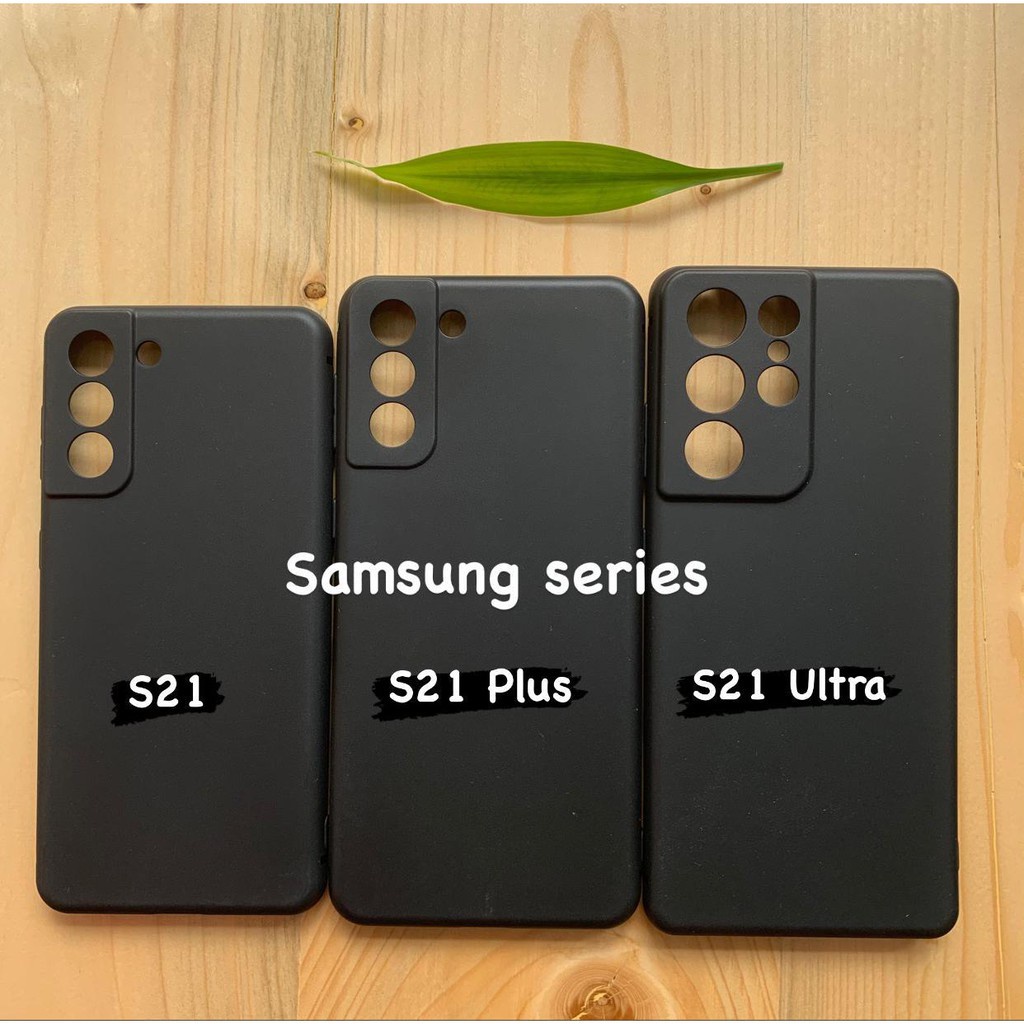 P/B- Samsung Note 8/Note 9/Note 10/Note 10 Pro/Plus/Note 20/Note 20 Ultra/S20 FE/S21 FE/S21 Plus/S22/S22 Plus/S22 Ultra  SoftCase Protecth Camera TPU List Premium Slim Fit Matte Black Silikon Hitam Casing hp pelindung kamera