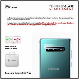 Samsung Galaxy S10 Plus - COPPER Tempered Glass Kamera