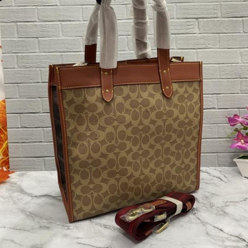 Tas coach field tote bag signature