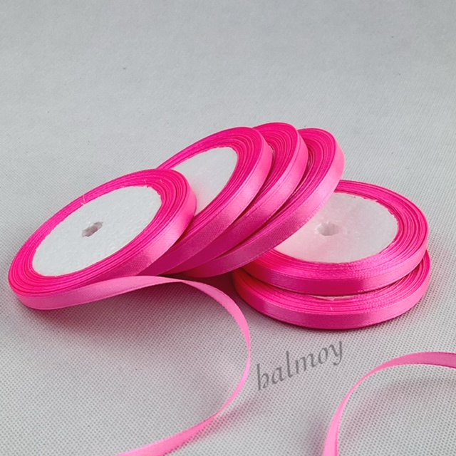 

PITA SATIN KAIN 1/4 INCI 6 MM WARNA PINK #005