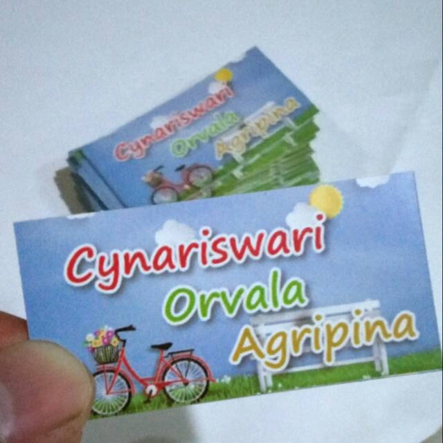 

Stiker nama 100pcs 20.000