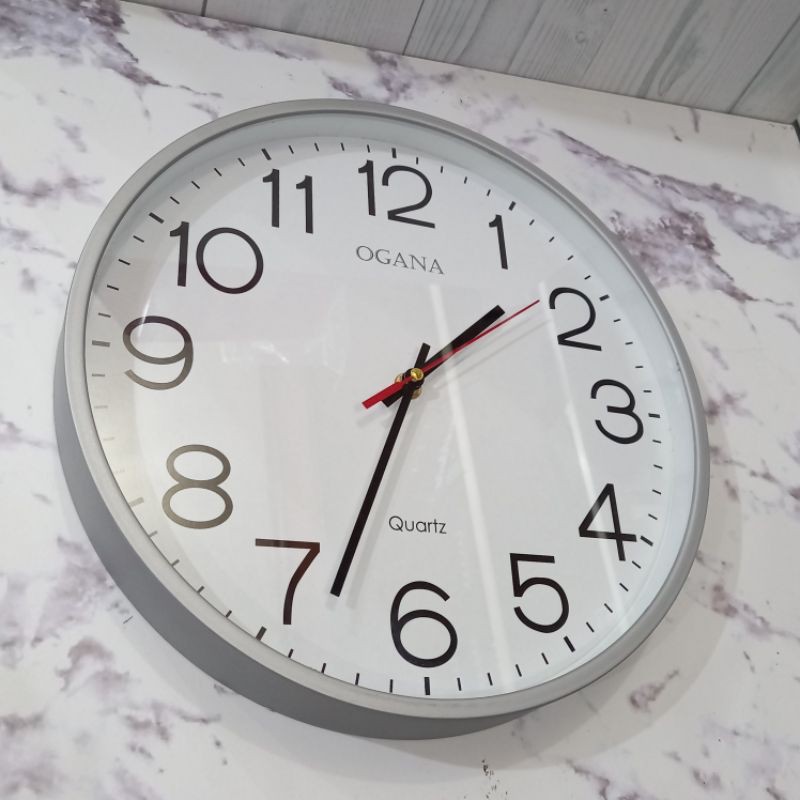 (Toko Ricoh) Jam Dinding Ogana 901-T Abu
