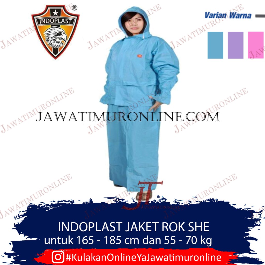 Jas Hujan Indoplast Jaket Rok SHE