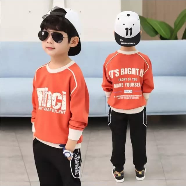 Tokomilkan - Sweater Anak Laki Laki RHCI Sweater / Sweater Anak Laki - laki 1 - 6 Tahun bahan fleece