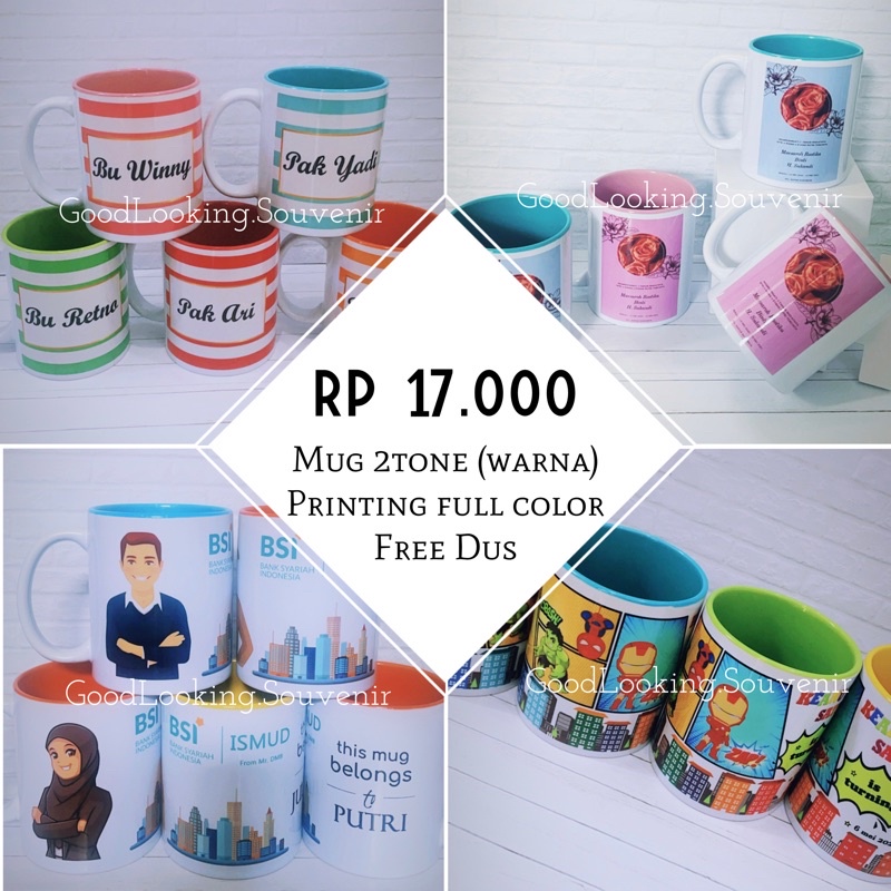 Mug Printing / Mug Gelas / Mug Souvenir