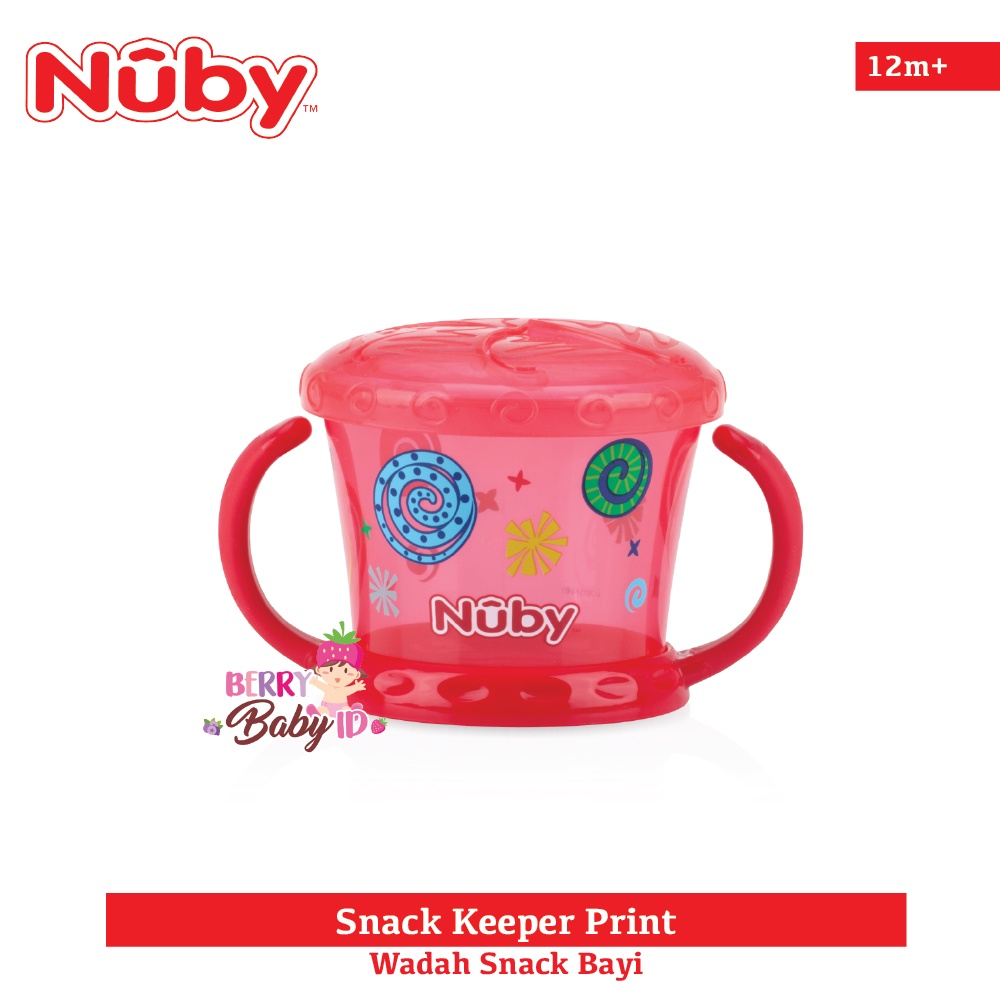 Nuby Snack Keeper Wadah Snack Tempat Makan Bayi Anak Baby Anti Tumpah Berry Mart