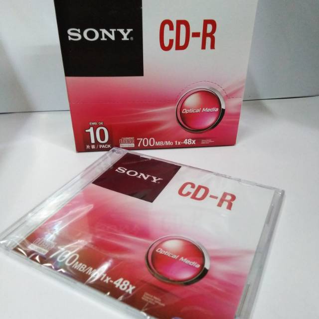 (Jual Satuan) CD-RW Sony Single Pack 700MB Slim Case