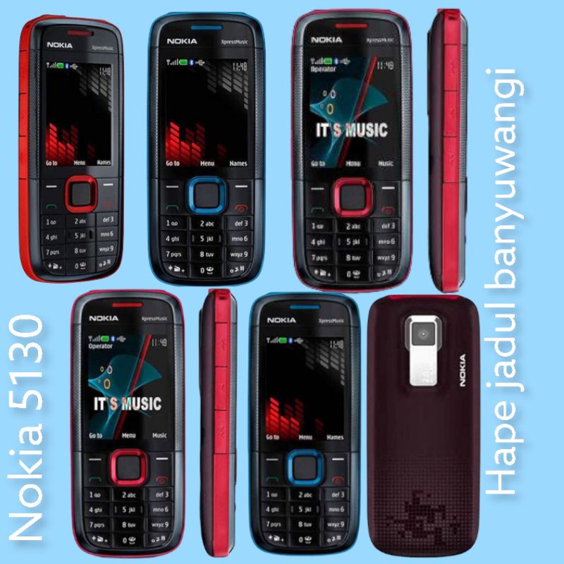 ⭐⭐⭐⭐⭐kualitas terbaik Nokia 5130 XpressMusic + bonus carger bonus buble wrap packing second original