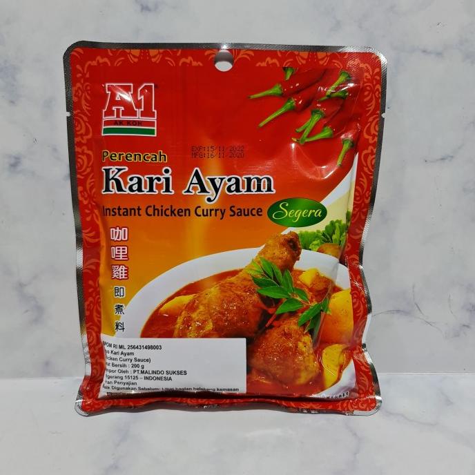 

=====] A1 Instant Chicken Curry Sauce Bumbu Instant Kari ayam 200 gram
