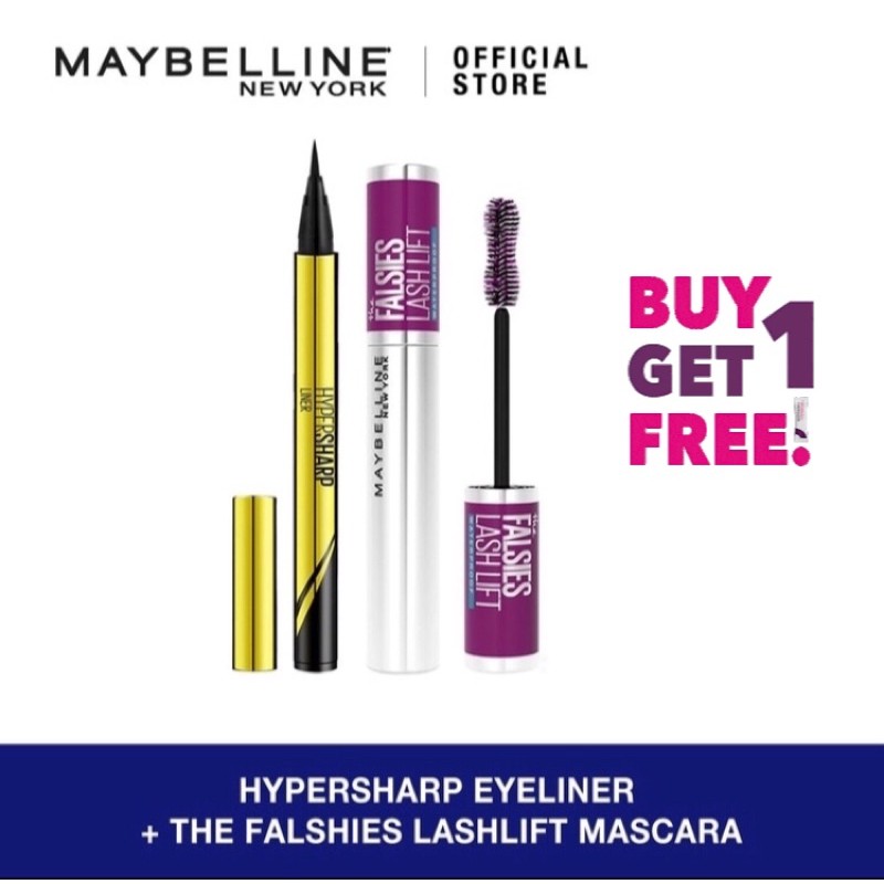 Maybelline The Falsies Lash Lift Maskara (FREE Eyeliner)