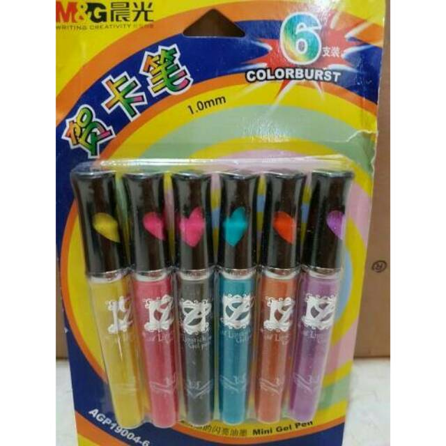 

Pulpen Glitter Colorburst Isi 6