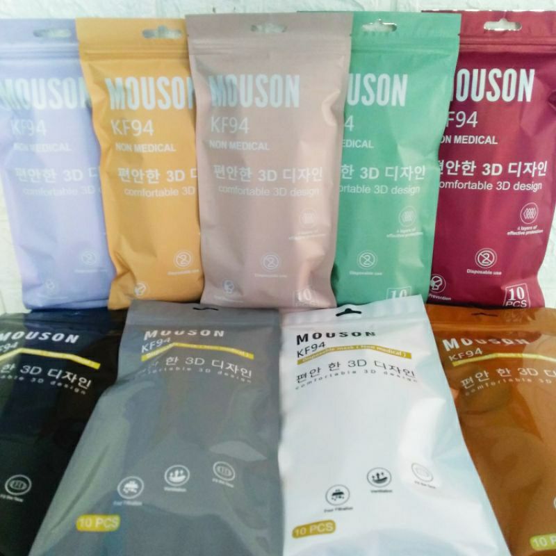 [BISA COD] SAMARINDA_BAROKAH Masker korea KF 94 dan KN 95 MOUSON PREMIUM MURAH | Samarinda