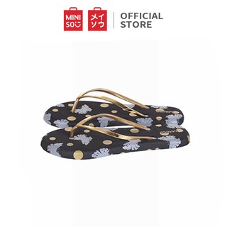  MINISO  Sandal  Jepit Flip Flops Wanita  Daijin Polka Dot 