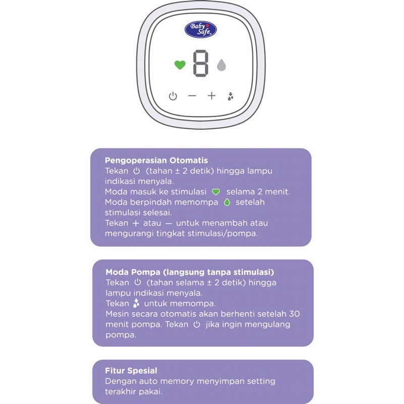 Baby Safe Breast Pump Double Electric