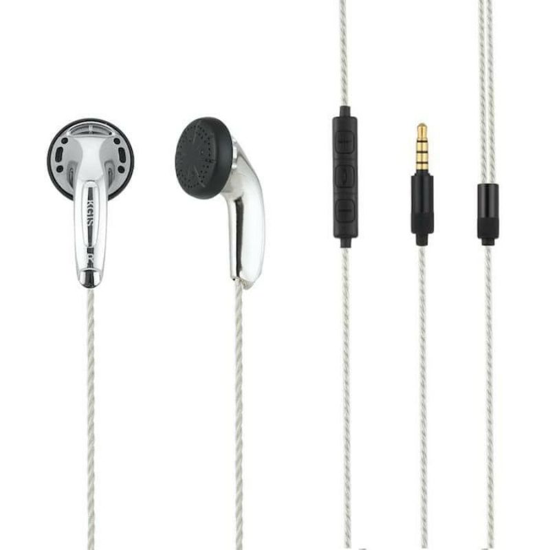 KGIS HIFI with Silver Plated Cable with Mic Hifi Earphone High End Headset