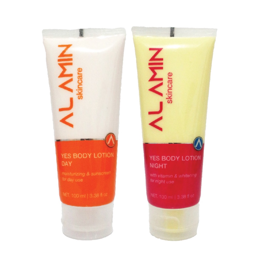 Alamin Paket Yes Body Lotion | Putih Seketika/Mencerahkan/Melembabkan/Body Lotion Siang&amp;Malam |