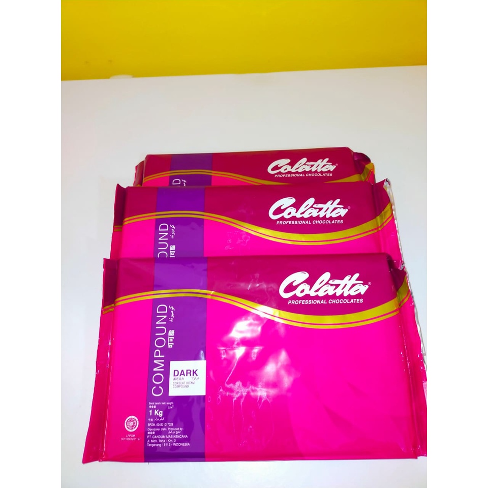 

Chocolate Dark Colatta 1kg Free Bubble Wrap dan Dus