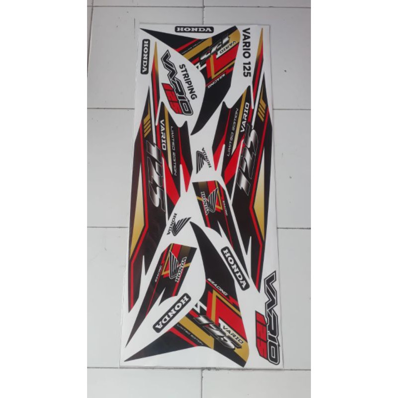 Striping sticker variasi honda vario 125 old 2014