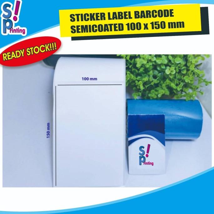 

(BISA COD) LABEL BARCODE 100 X 150 mm KERTAS STICKER LABEL SEMICOATED 100x150 mm TERBARU Kode 662