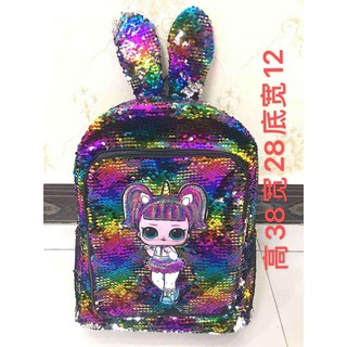 TAS RANSEL JUMBO GLITTER SEQUIN LOL 2 LED LAMPU BESAR TAS RANSEL JUMBO GLITTER SEQUIN LOL 2 LED LAMPU BESAR