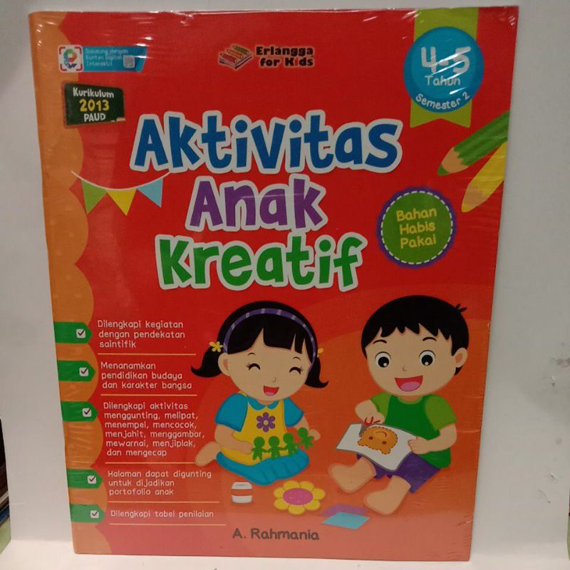 

BUKU AKTIVITAS ANAK KREATIF 4-5 TAHUN SEMESTER 2 K-13 PAUD