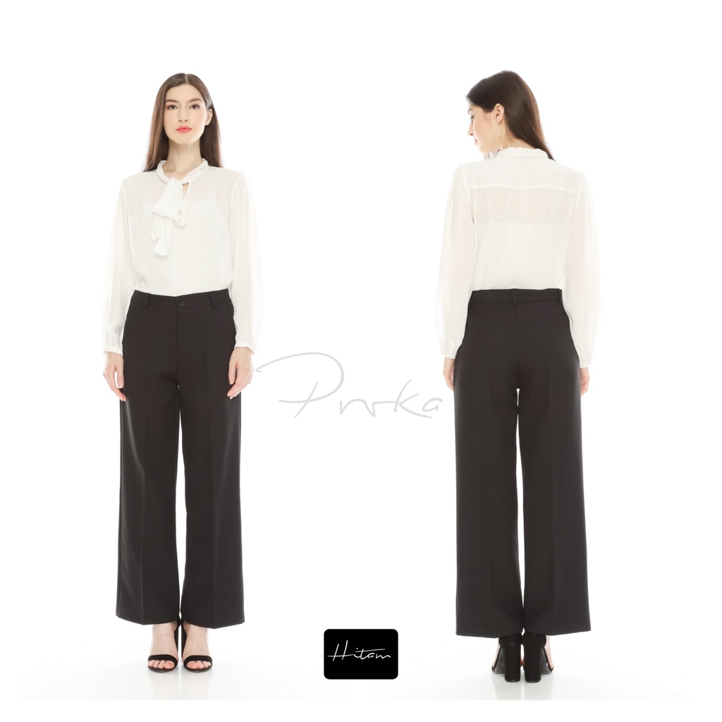 Celana Bahan Kerja Wanita / HIGHWAIST