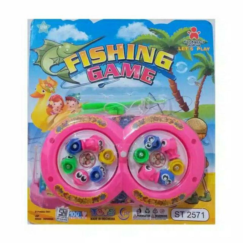 [ST2571] Mainan Anak Pancingan 2 Kolam - Memancing / Mancing Ikan Magnet / Fishing Game