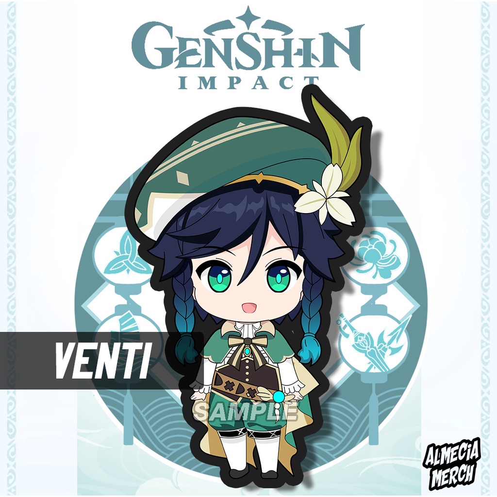 Gantungan Kunci Venti Genshin Impact / Keychain Genshin Impact / Ganci Karakter Venti