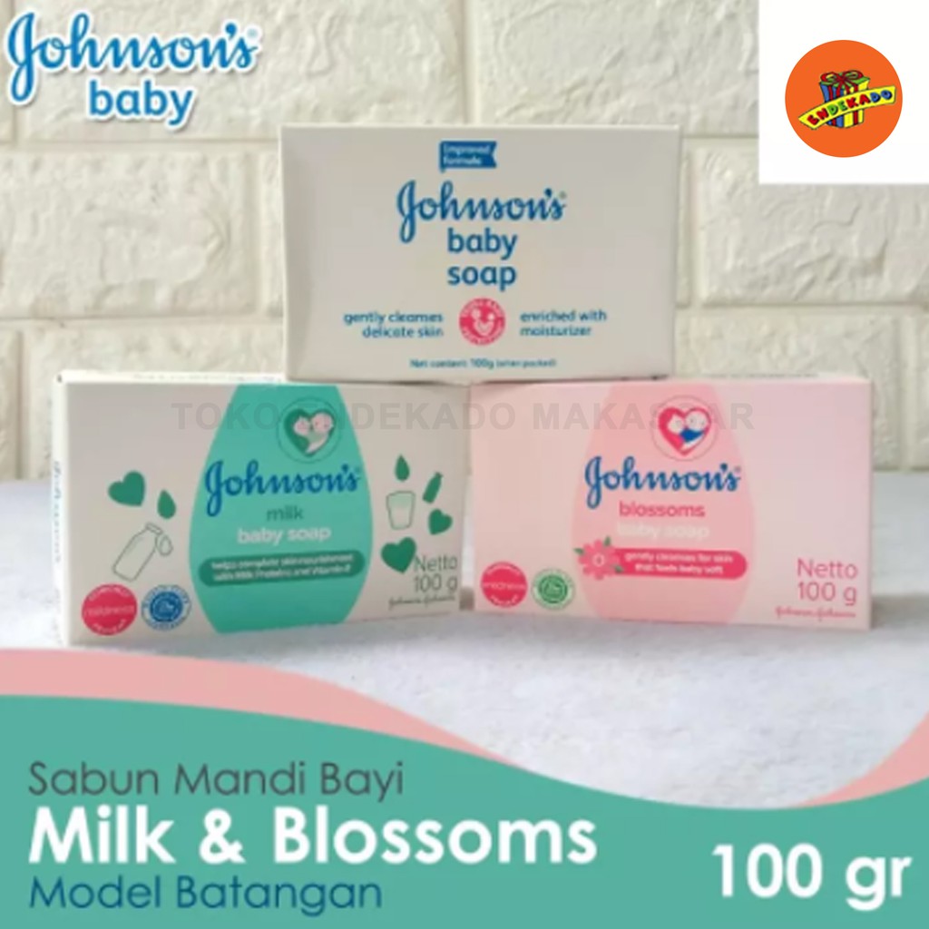 JOHNSON'S ORI/BLOSSOMS/ MILK BABY SOAP 100g - Sabun Batang Bayi