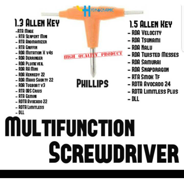 allen key segitiga obeng vapor | screwdriver multifungsi allen key