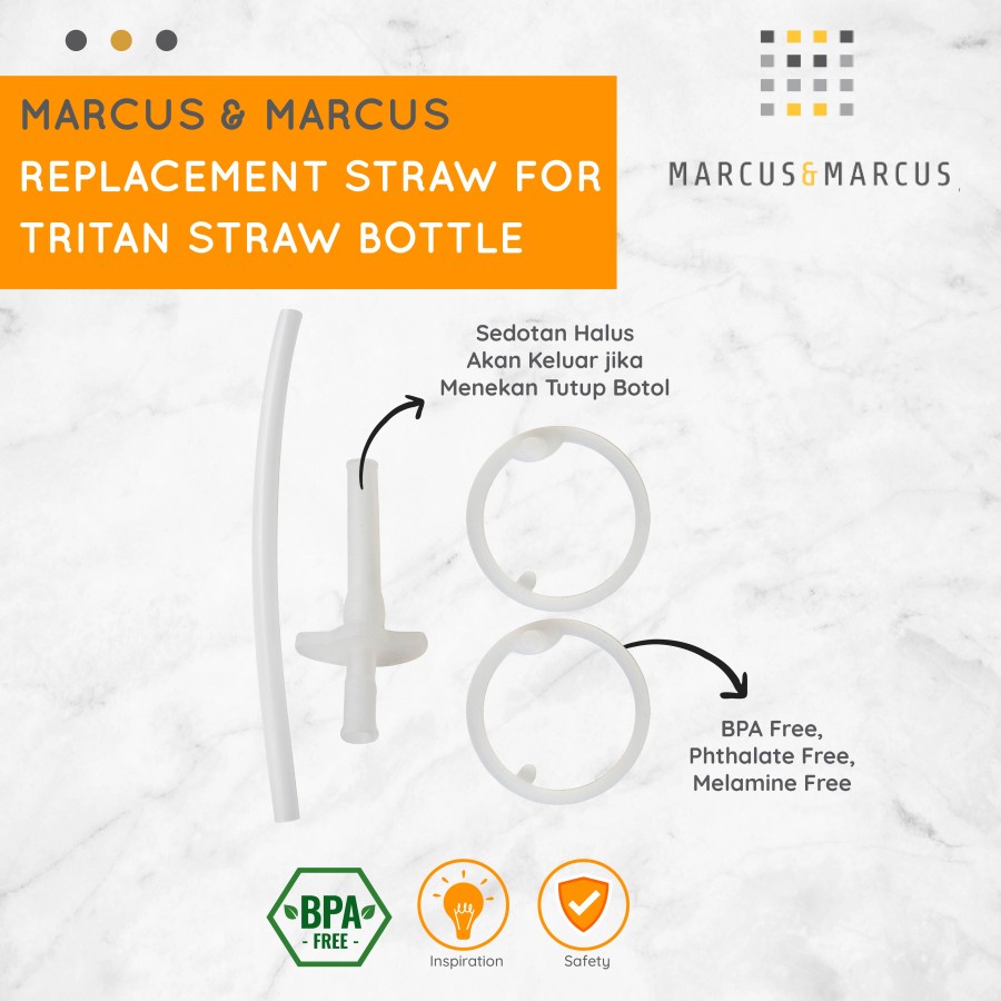 MARCUS &amp; MARCUS REPLACEMENT STRAW SET / KD23 RM