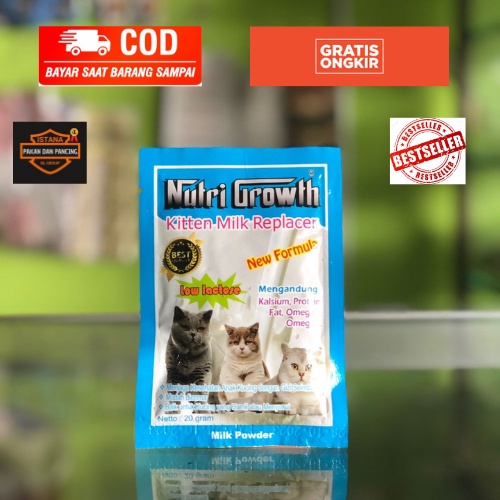 

NUTRI GROWTH (1 SACHET) | SUSU KUCING BERGIZI