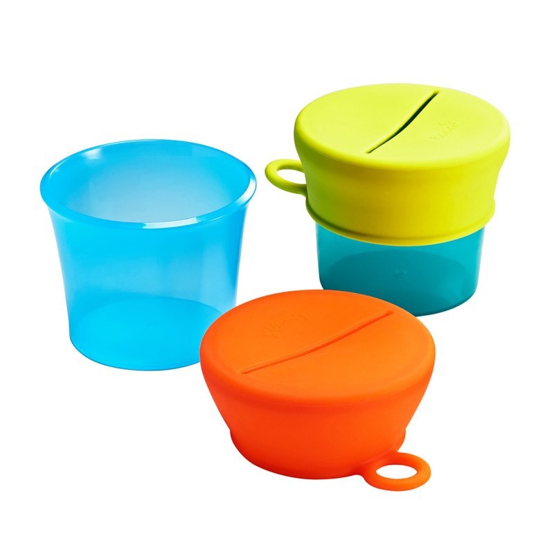 Boon Snug Universal Silicone Snack Lid with Cup