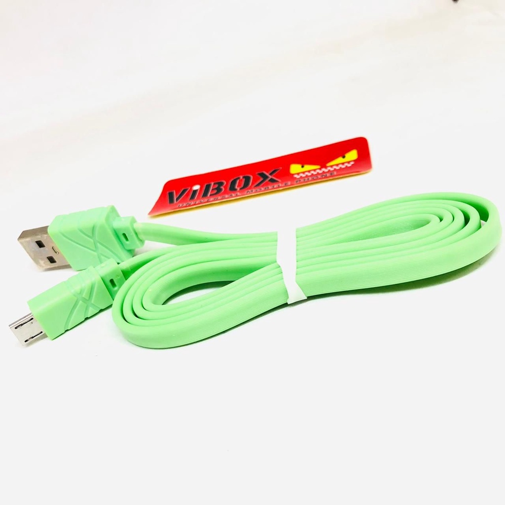 MINIGO {isi 15pcs} kabel data toples vibox rs-100 micro 1meter original kabel charger micro RS100 for android smartphone