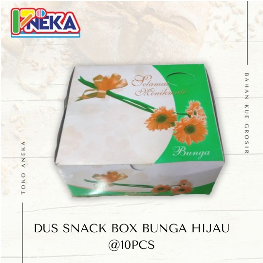 

Dus Snack Box Bunga Hijau @10pcs