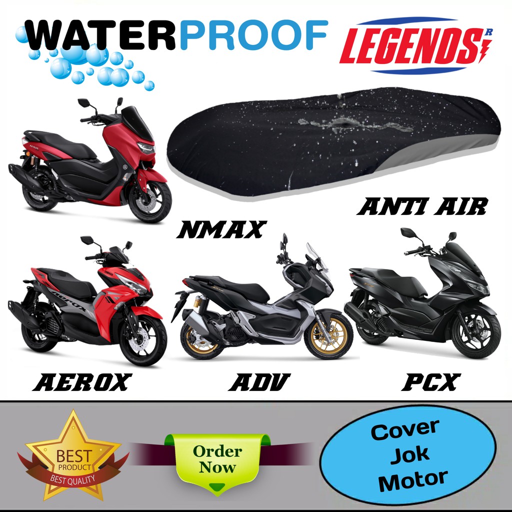 Cover Jok Motor PCX,NMAX,AEROX,LEXI / Sarung Jok Anti Air
