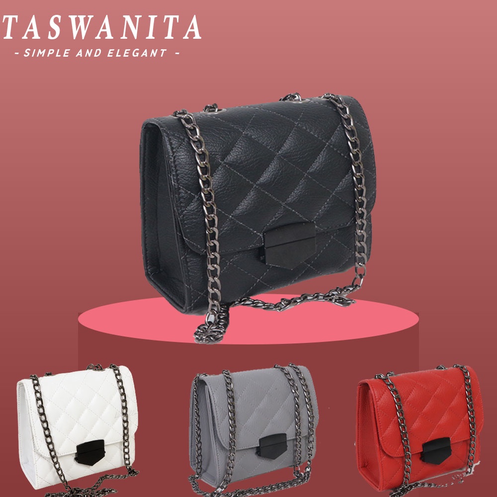 tas wanita kecil remaja rantai mini ibu arisan slingbag murah selempang  terbaru