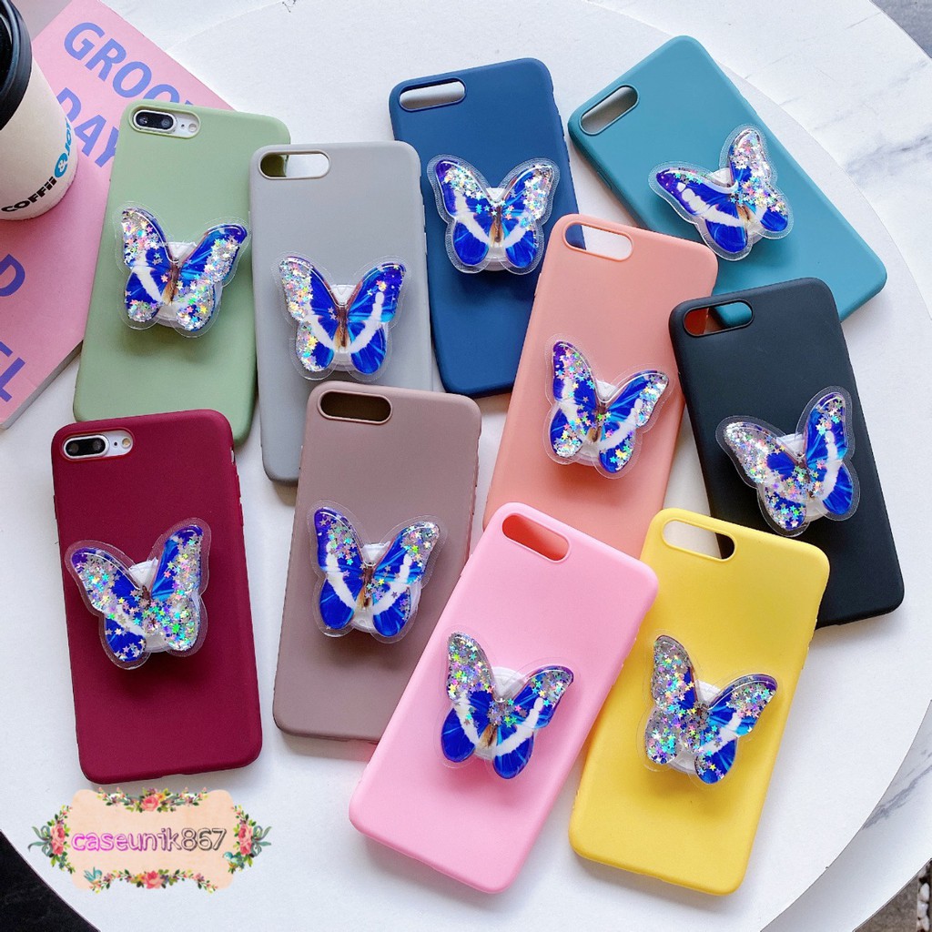 case softcase silikon popsocket glitter candy case oppo vivo samsung xiaomi iphone realme ETC CS670