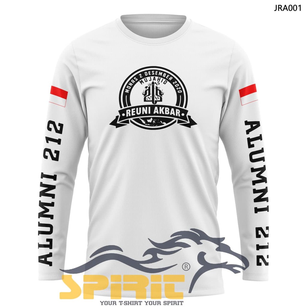 Kaos Reuni Akbar 212 ( TERBARU ) Baju Kaos Dakwah Islam Reuni Akbar Alumni 212 2020 Lengan Panjang