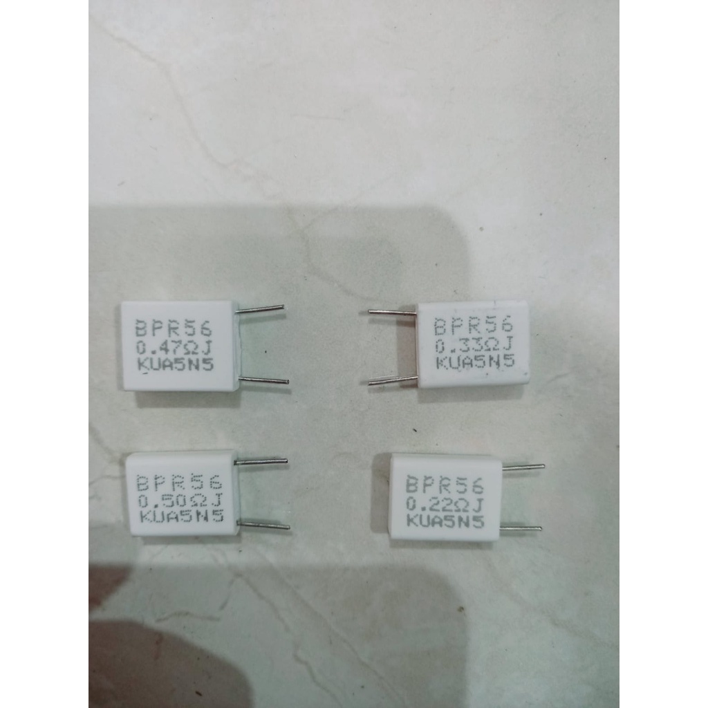 Jtterang  ( 12Pcs )Resistor Kapur Gepeng 5 Watt R Kapur Gepeng 5Watt