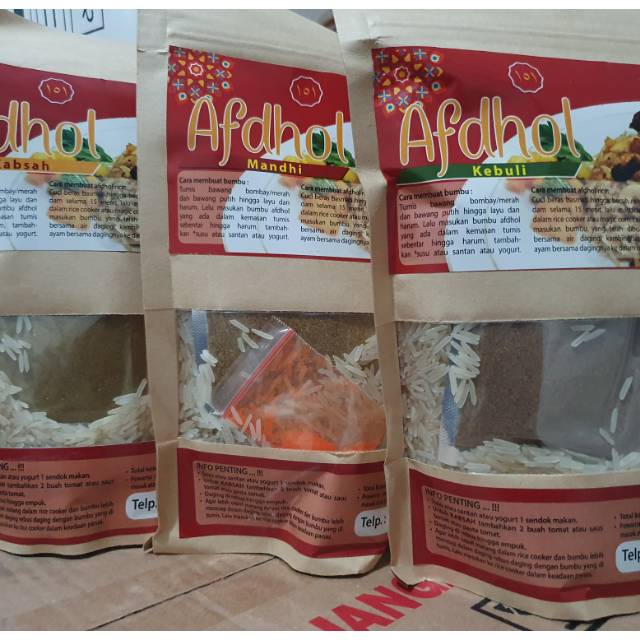 

Beras basmati afdol 151 mandhi kabsah kebuli briyani beras mati paket bumbu