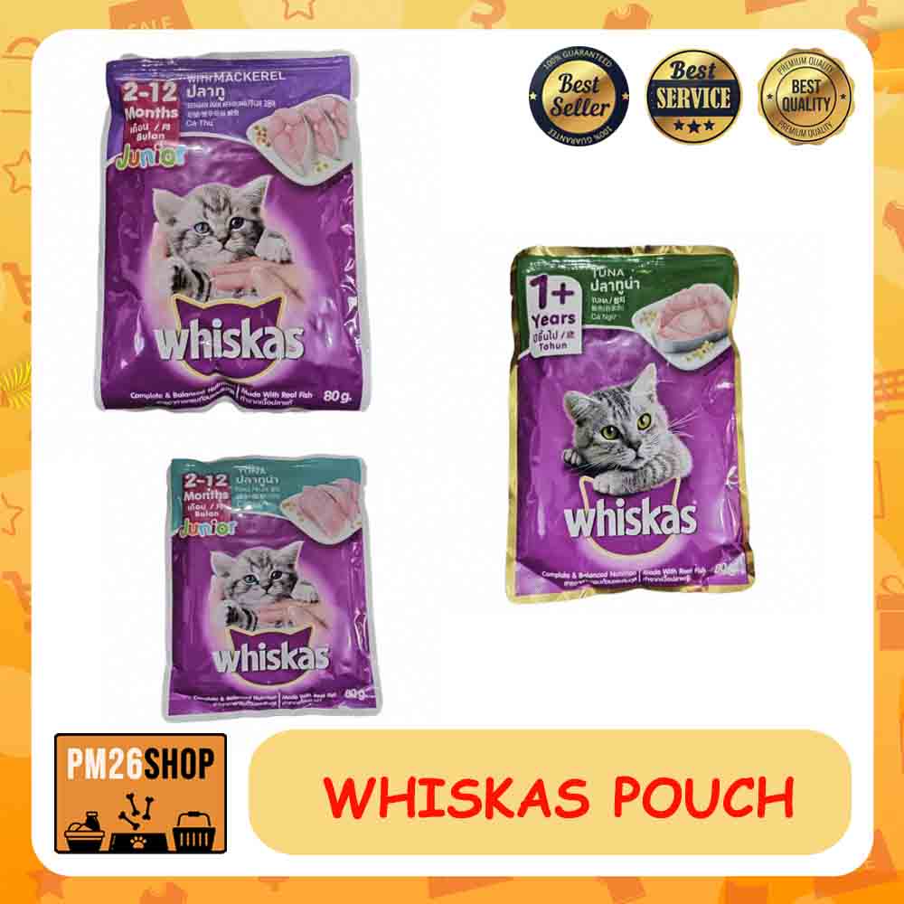 MAKANAN KUCING SACHET CAT FOOD WHISKAS POUCH