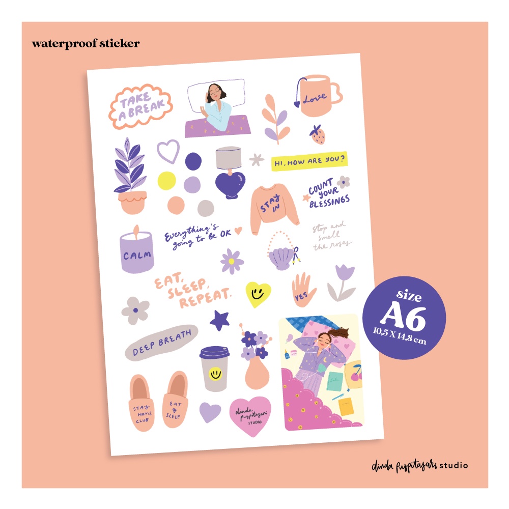 

TAKE A BREAK STICKER SHEET A6