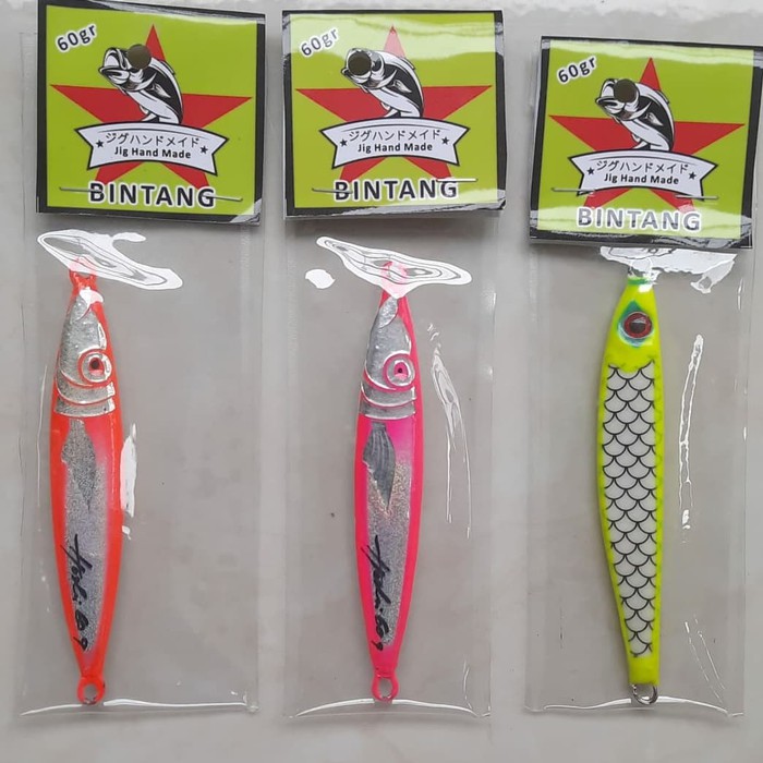 Umpan pancing Metal Jig 60 gram glow in the dark