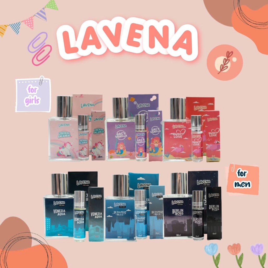 lavena parfum for men and women paket reseller