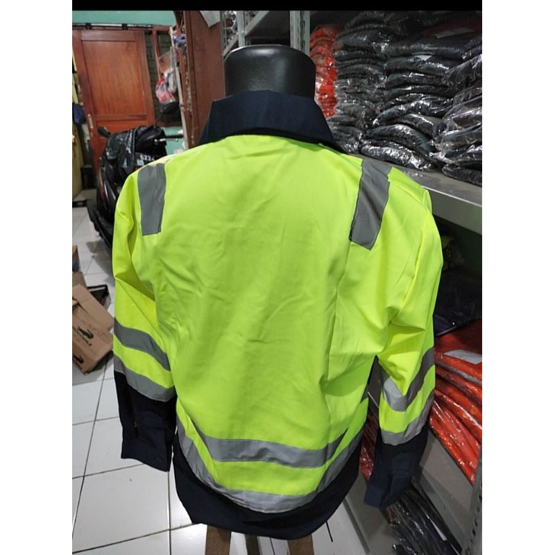 STABILO NAVY RESLETING BAJU SERAGAM SAFETY WEARPACK ATASAN